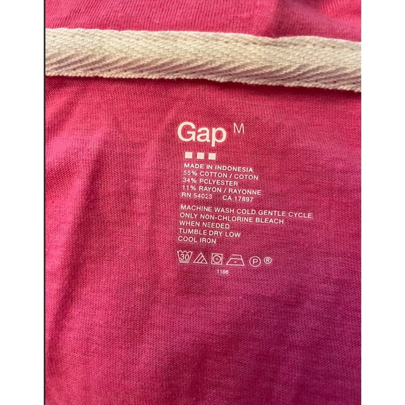 Gap Lightweight Zip Hoodie-Rolled up Sleeves - Sz M - Picture 6 of 10